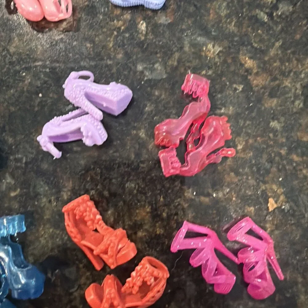 Lot of Barbie Shoes and Other Brands 26 Pairs Mixed Lot